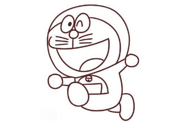 How to draw Doraemon in simple strokes