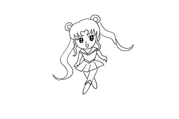 How to draw Sailor Moon