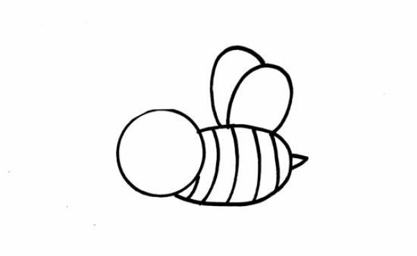 Cute bee simple strokes