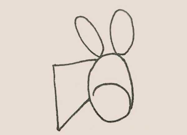 Simple drawing of donkey