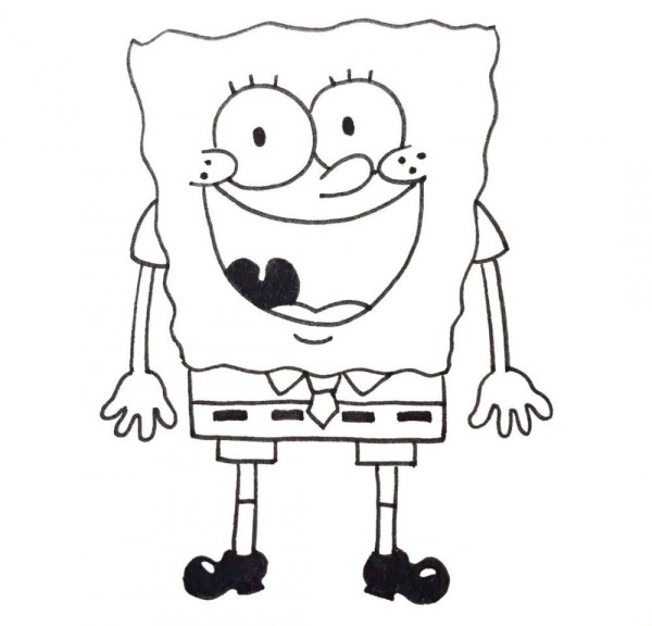 How to draw spongebob