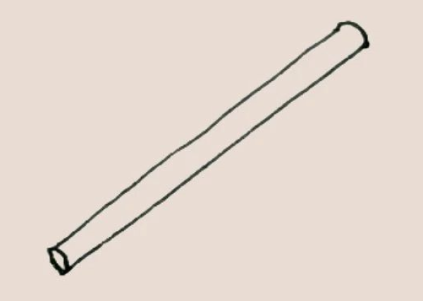 Simple drawing of flute