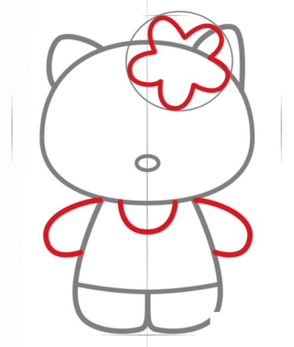 Hello Kitty simple drawing tutorial