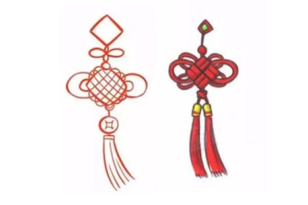 Two ways to draw Chinese knots