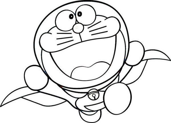 Cartoon Characters Simple Drawings Blue Fat Man Doraemon Simple Drawing Pictures