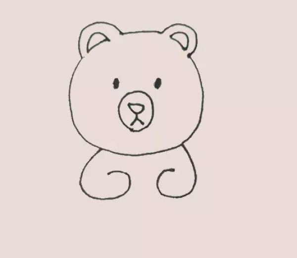 Simple strokes of little bear