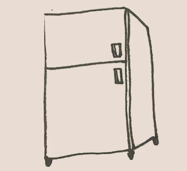 Simple strokes of refrigerator