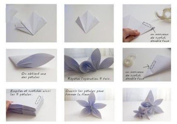 Mothers Day Childrens Crafts: Homemade Mothers Day Gift - Origami Bouquet