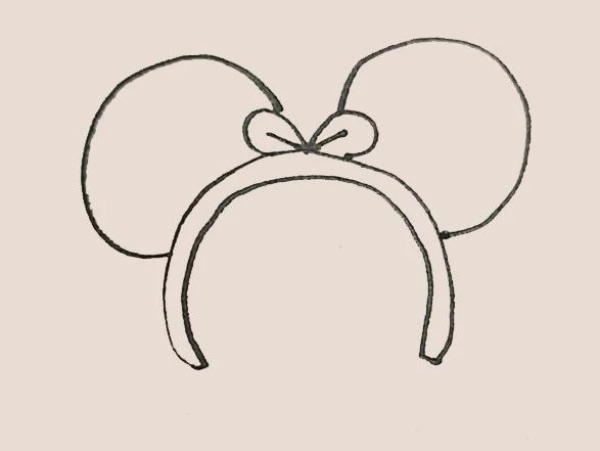 Simple drawing of hairband