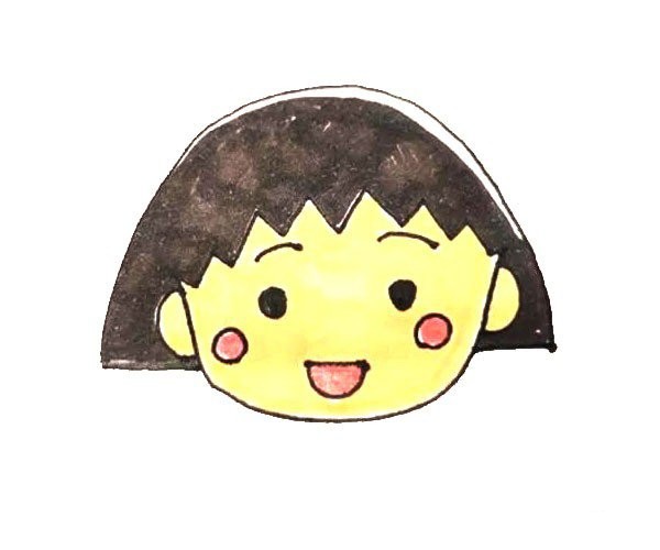 Children can easily learn to draw Chibi Maruko-chan