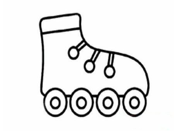 How to draw childrens skates