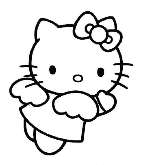 Cartoon Characters Simple Drawing Hello Kitty Simple Drawing Pictures