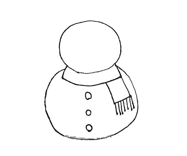 Learn to draw a cute little snowman