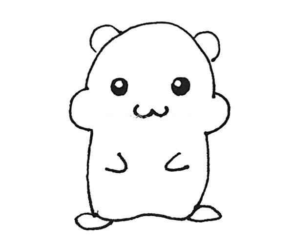 Learn to draw a cute hamster