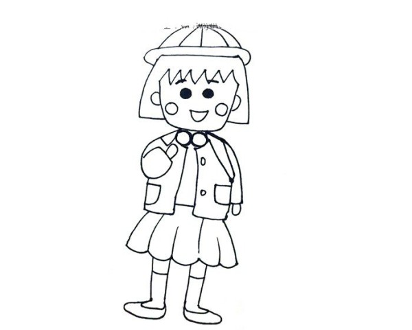 Simple drawing tutorial: Chibi Maruko-chan