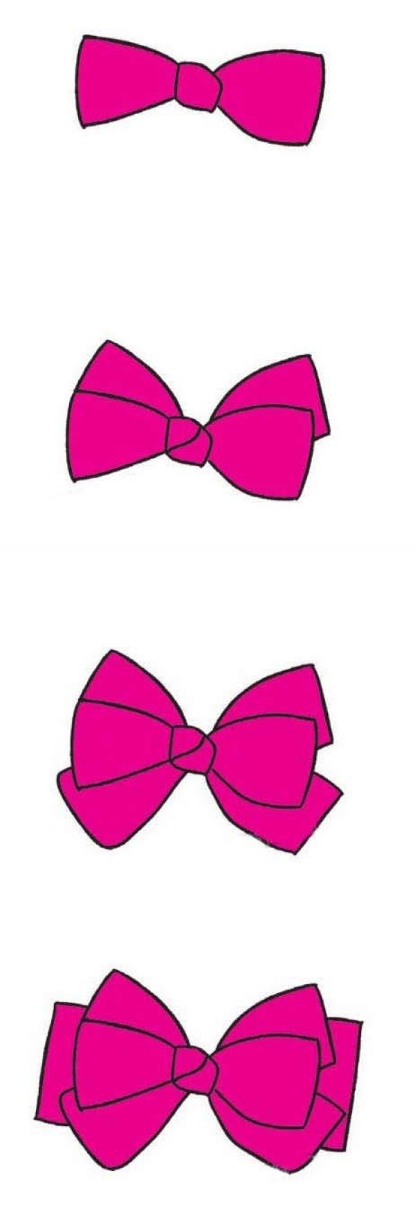 How to draw a beautiful bow