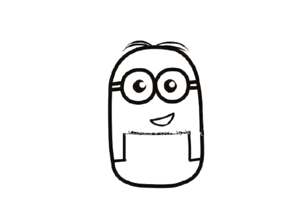 Teach you step by step how to draw Minions