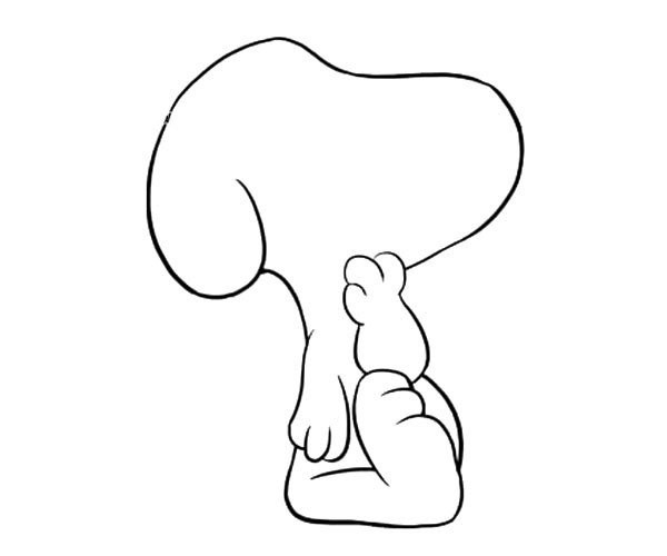 Simple drawing tutorial, learn to draw Snoopy step by step