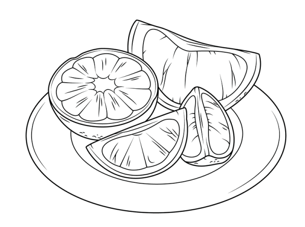 oranges on plate