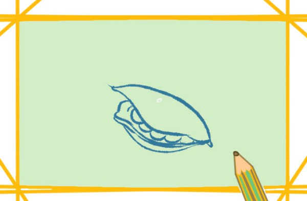 How to draw cute little peas