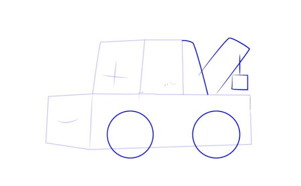 Police car Purley trailer Spucci simple drawing