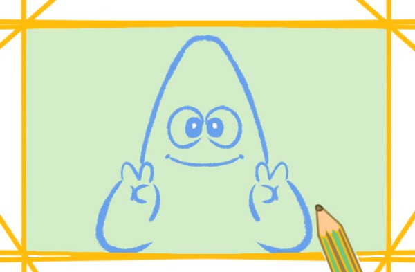 Cute Patrick Star simple strokes