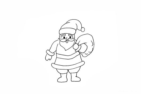 How to draw Santa Claus