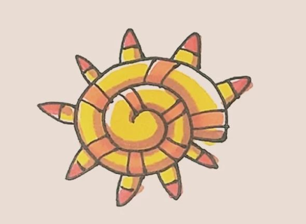 Simple drawing of conch