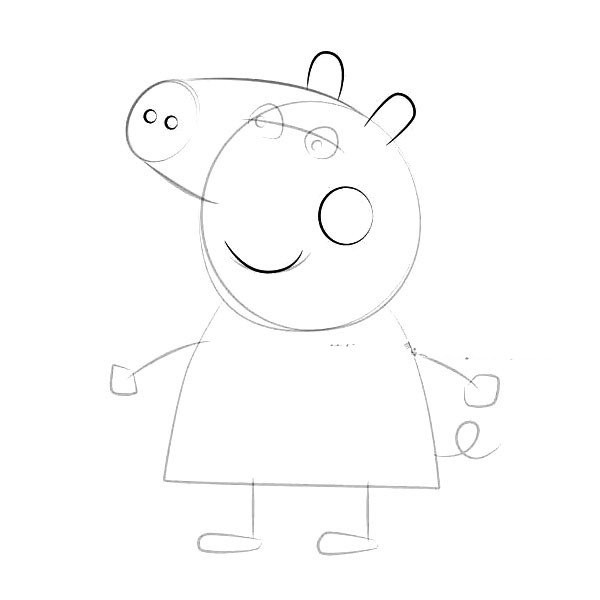 Piggy Peppa Pig Chloe Simple Drawing