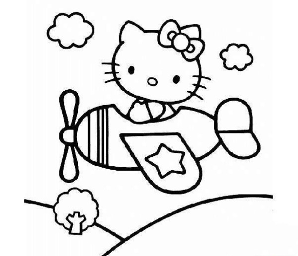 Cartoon character simple drawing hello kitty simple drawing