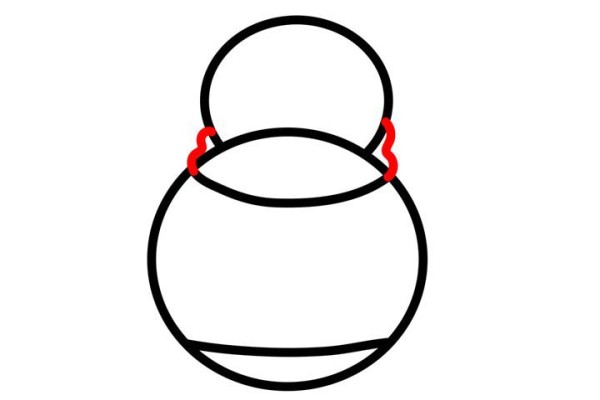 How to draw a snowman