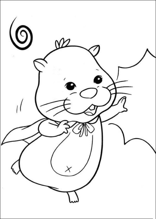 Cartoon Characters Simple Drawing Hamster Butler Simple Drawing Picture 6