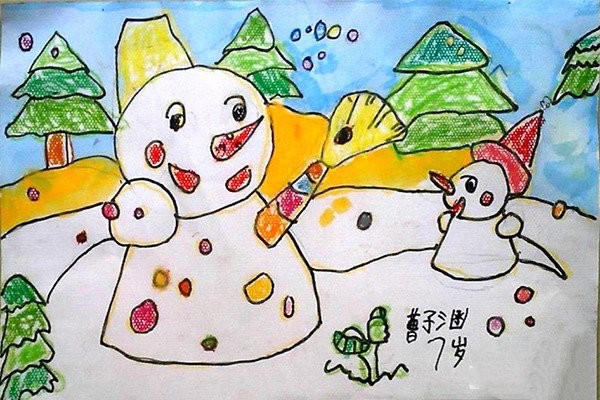 Appreciation of childrens paintings about winter