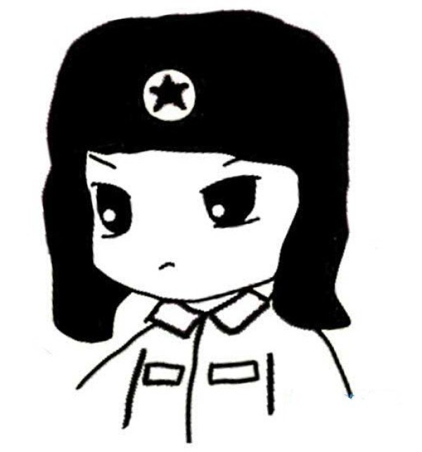 Lei Feng Q version simple strokes