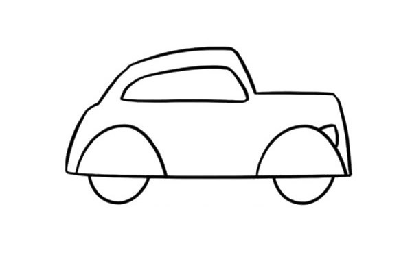 How to draw a retro car