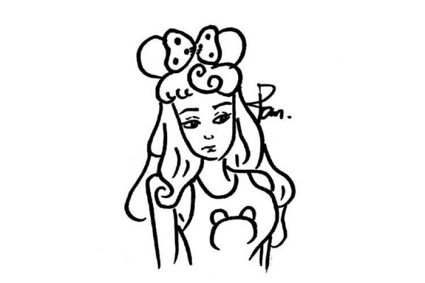 Disney princess simple drawing pictures