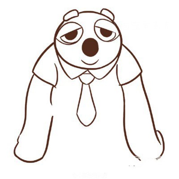 Zootopia simple drawing method of sloth