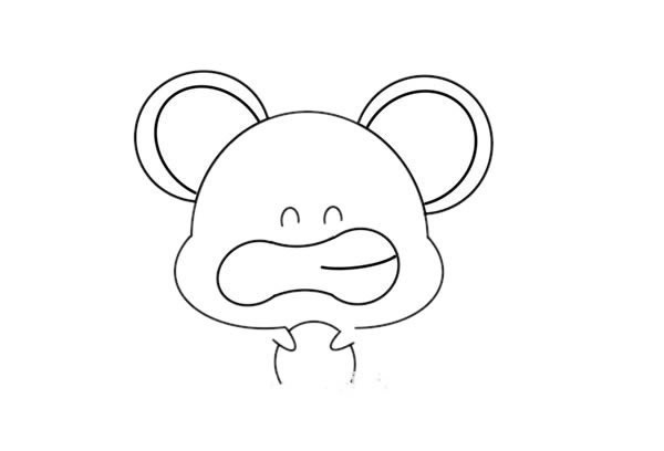 How to draw a cartoon mouse