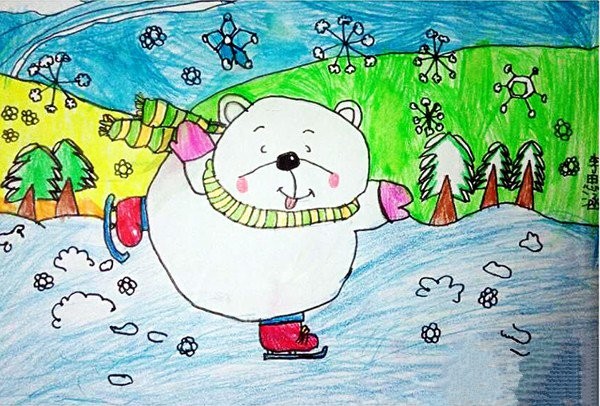 Appreciation of childrens paintings about winter