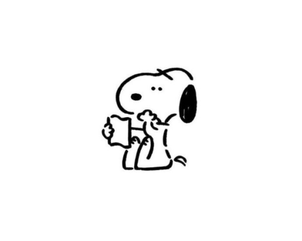 8 cute simple drawings of Snoopy