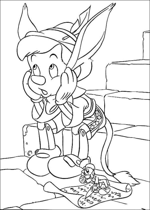 Pinocchio simple drawing picture 2