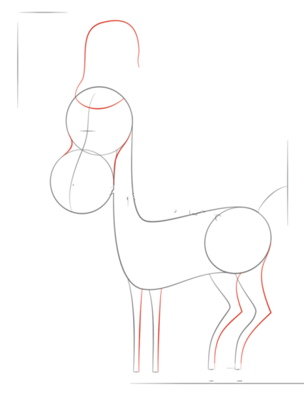 How to Draw a Christmas Reindeer