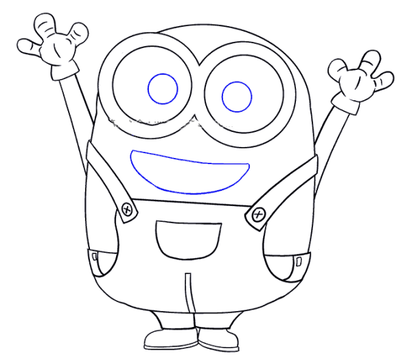 Minion Bob simple drawing tutorial