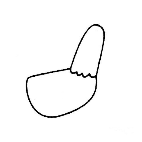 Simple drawing of a proud big cock