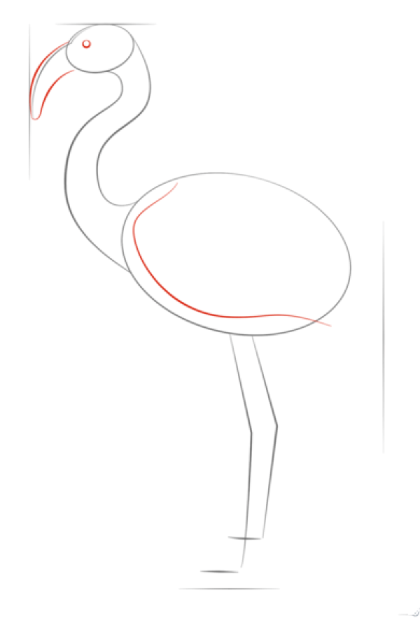 How to Draw a Flamingo