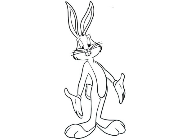 Smart Bugs Bunny simple drawing pictures