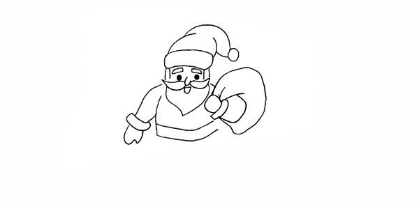 How to draw Santa Claus