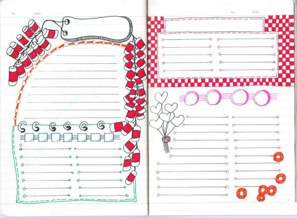 New Year and New Weather Handbook Layout Design Drawing