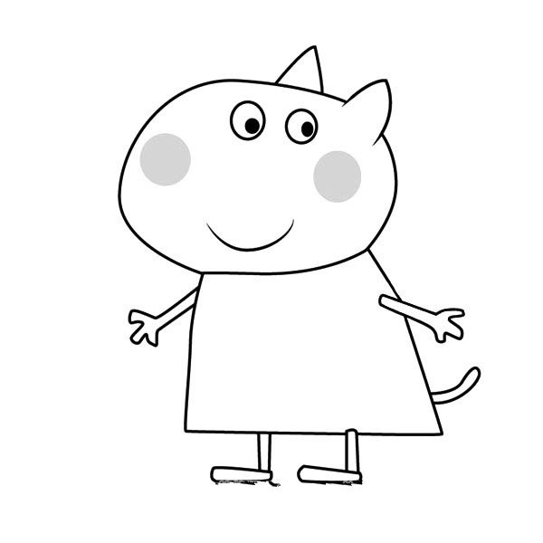 Peppa Pigs Puppy Daisys Simple Drawing