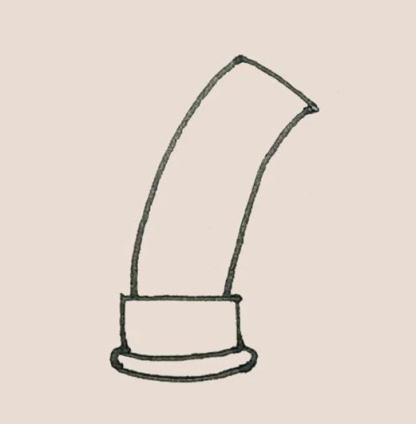 Simple drawing of Leaning Tower of Pisa